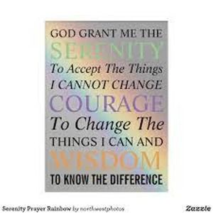 Serenity Prayer rainbow magnet 2 pack ~2" x 3" NA AA Free goodies recovery faith